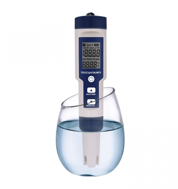 4in1 Wassertester | TDS, EC, PH, Temperatur | IP67
