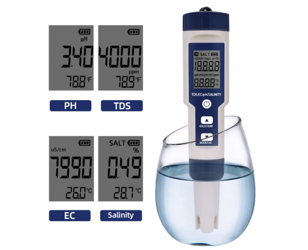4in1 Wassertester | TDS, EC, PH, Temperatur | IP67 - Image 2