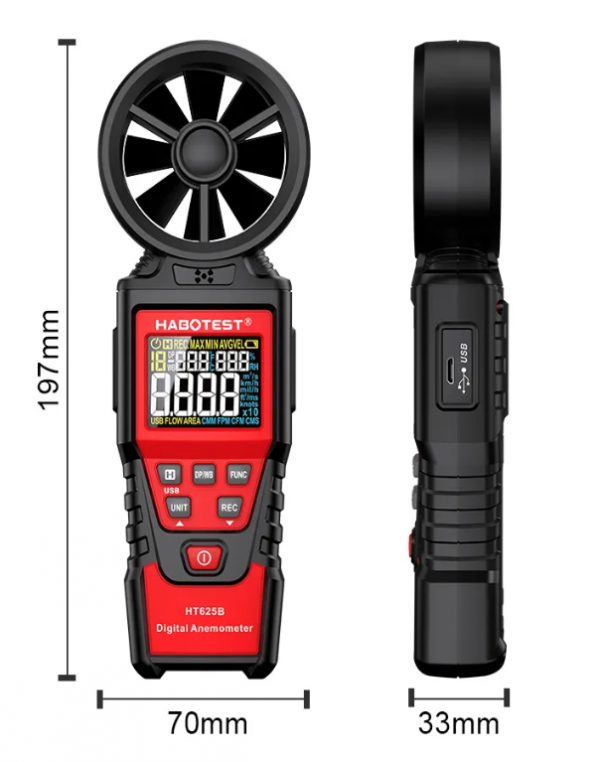 Anenometer | Wind-Messgerät | Lüfter-Kontrolle | IP66 - Image 2